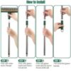 Bathroom Cleaning Brush with Wiper 3in1