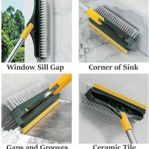 Bathroom Cleaning Brush with Wiper 3in1