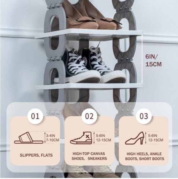 Foldable Shoe Tower & Corner Rack
