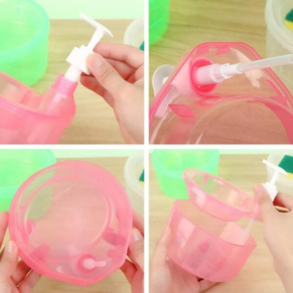 Plastic Double Layer Liquid Soap Dispenser