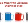 Stainless Steel Coffee Mug Navy Blue