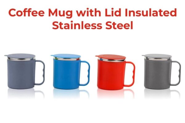 Stainless Steel Coffee Mug Navy Blue