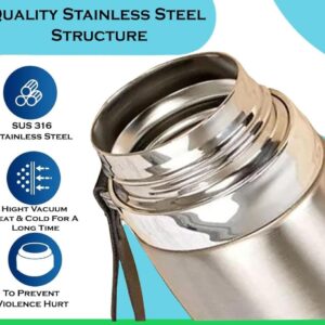 Stainless Steel Vacuum Flask Hot & Cold Leak-Proof