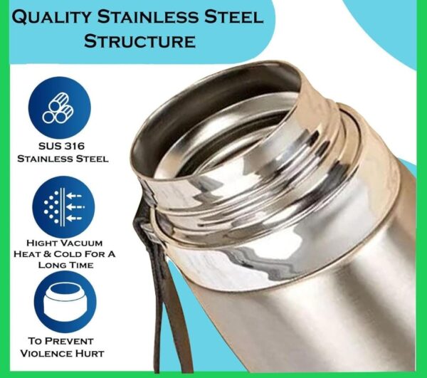 Stainless Steel Vacuum Flask Hot & Cold Leak-Proof