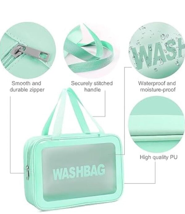 Wave Clear Makeup Pouch Set