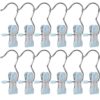 30Pcs Double-Head Clothespins with Clips