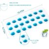 Easy to Release Ice Cube Tray for Freezer Pack of 1
