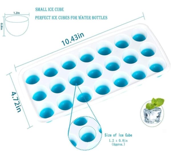 Easy to Release Ice Cube Tray for Freezer Pack of 1