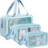 Large Capacity Translucent Waterproof Travel Storage OrganizerSet 