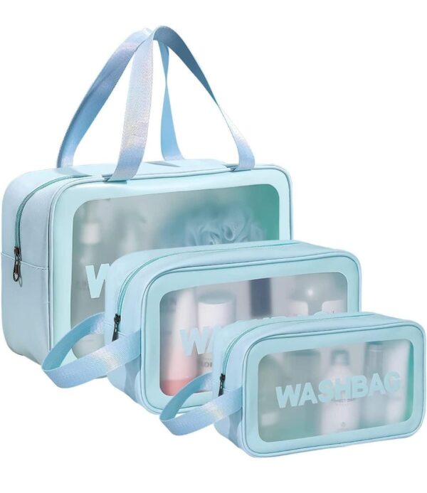 Large Capacity Translucent Waterproof Travel Storage OrganizerSet 