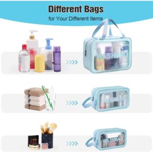 Large Capacity Translucent Waterproof Travel Storage OrganizerSet 