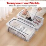 Pack Of 3 Large PVC Nylon Shoe & Clothes organizer