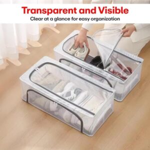 Pack Of 3 Large PVC Nylon Shoe & Clothes organizer