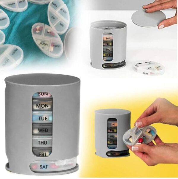 Pill Pro 7-Day Weekly Tablet Medicine Organizer Box