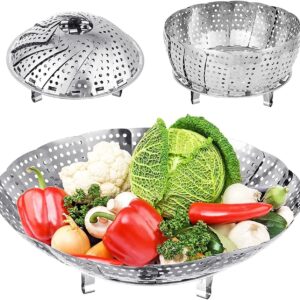 Premium Stainless Steel Veggie Steamer Basket