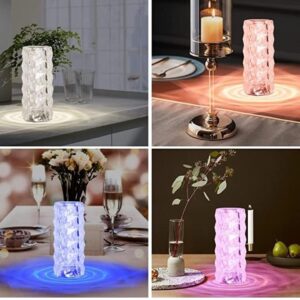 Rose Crystal Diamond Table Lamp