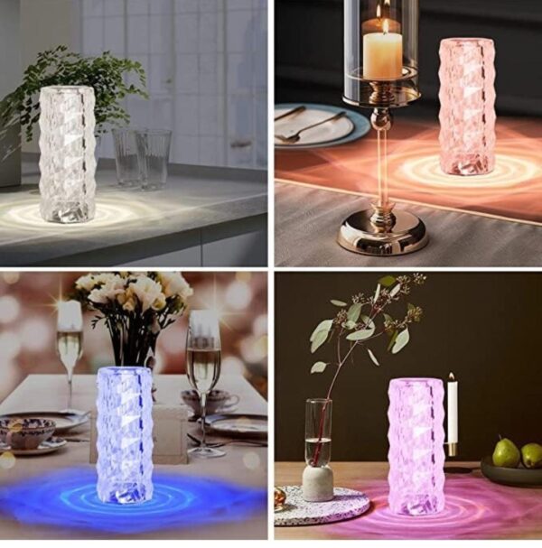 Rose Crystal Diamond Table Lamp