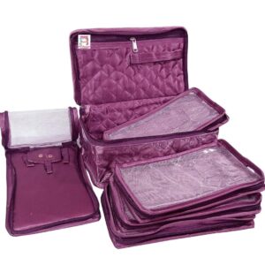 Satin Makeup Pouch & Jewelry Organizer for Women